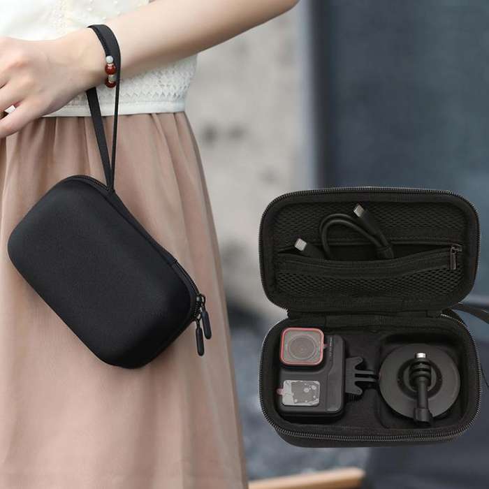 For Insta360 Ace / Ace Pro / Ace Pro 2 BKANO AC-001 Organizer Hard-shell Clutch Bag(Black)