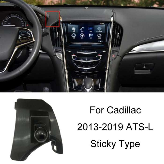 For Cadillac Left Driving Car Special Mobile Phone Navigation Bracket Base, Model: 13-19 ATS-L St...