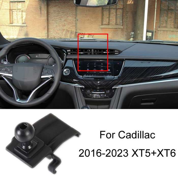 For Cadillac Left Driving Car Special Mobile Phone Navigation Bracket Base, Model: 16-23 XT5+XT6
