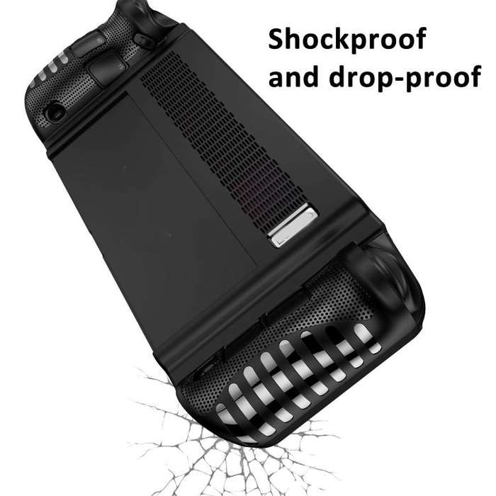 For Lenovo Legion Go Game Console TPU Case Shock-Absorption Protective Cover(Black)