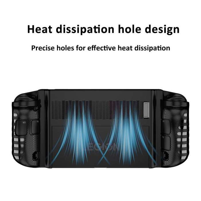 For Lenovo Legion Go Game Console TPU Case Shock-Absorption Protective Cover(Black)