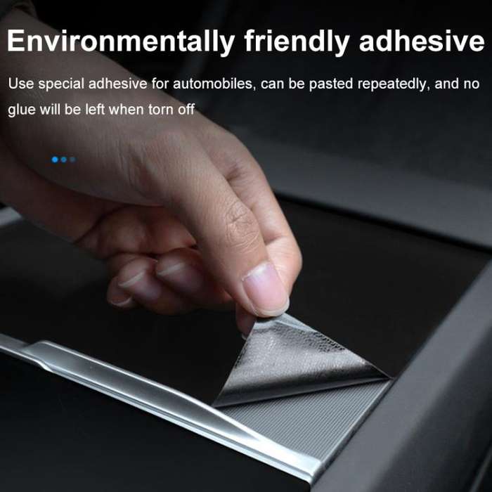 For Tesla Model 3 Renewed Center Console Panel Protection Sticker, Color: Matt Black