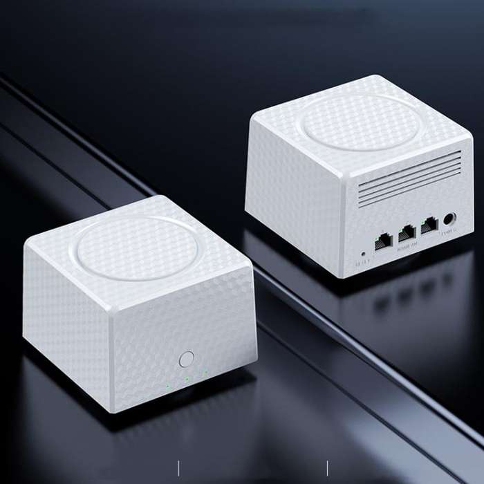 Urant USM16 1200Mbps Dual-band Mesh WiFi Router Signal Amplifier with 3 Gigabit Ethernet Ports(Wh...