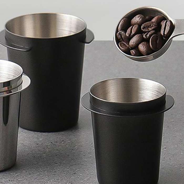 Thickened Coffee Catchers Espresso Machine Handle Catch Tool, Style: 51mm Stainless Steel Mirror