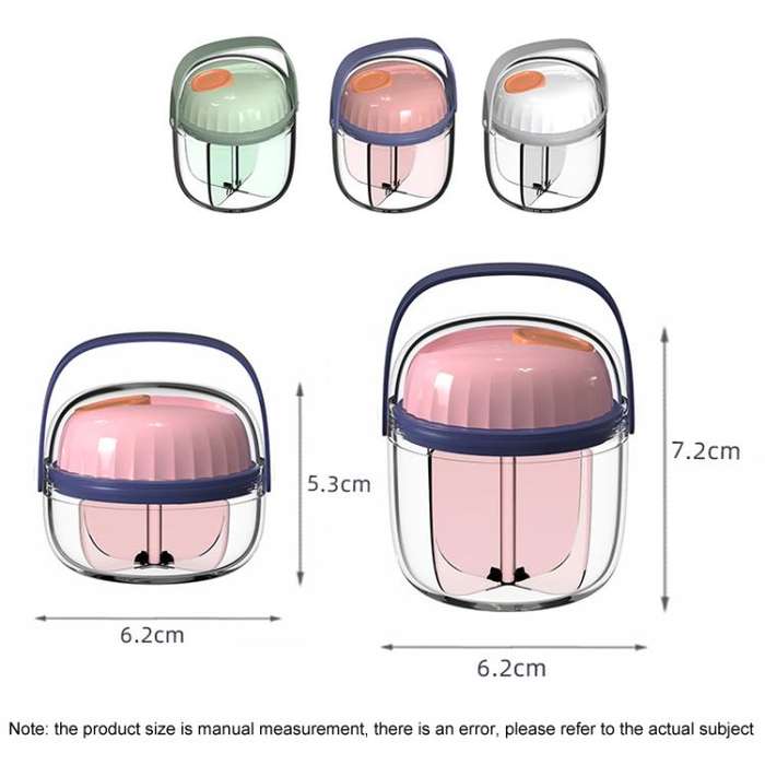 Portable Pill Box Sealed Waterproof Pill Dispenser Drugs Medicine Organizer Dispenser Box, Color:...