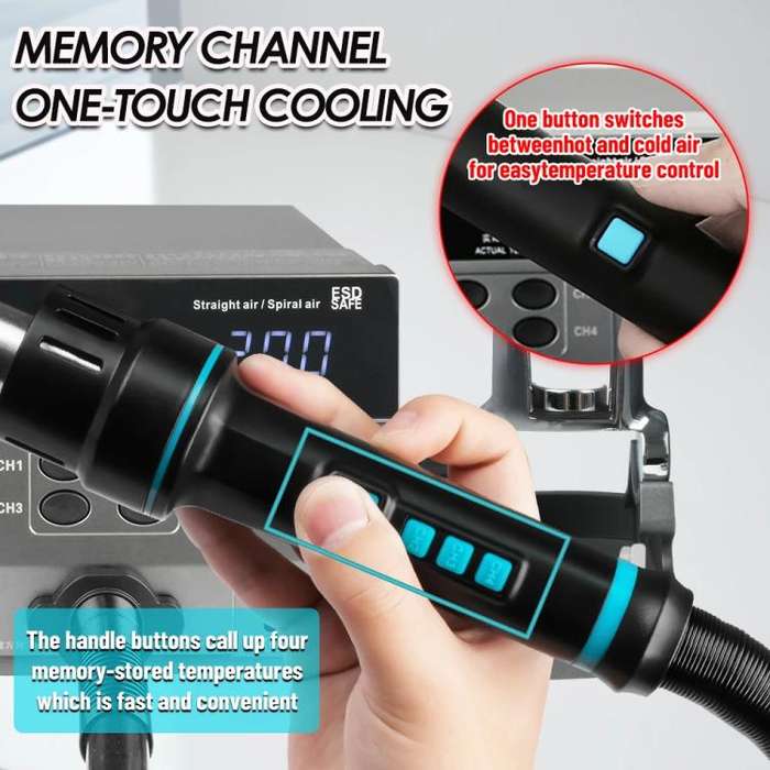 SUGON 8630 Pro Large Wind Power Cell Phone Repair CPU Digital Display Hot Air Soldering Station E...