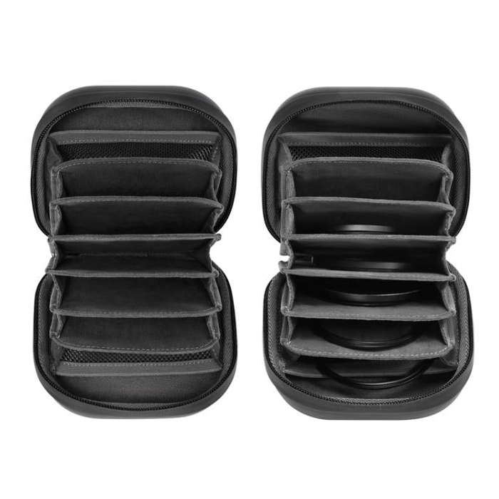 Cwatcun D164 Small Filter Organizer Camera Lens Digital Protection Bag(Black)