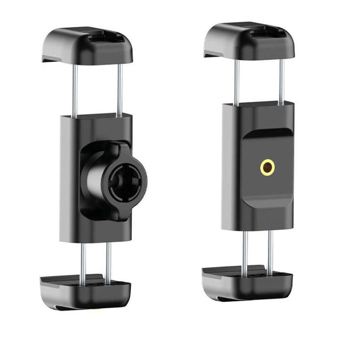 Telescopic Mobile Phone Extension Clamp with 1/4 Threaded Interface(Screw Hole + Ball Head)