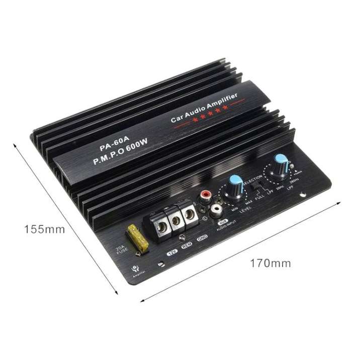 PA-60A 12V 600W Car Amplifier Board High Power Audio Subwoofer Module