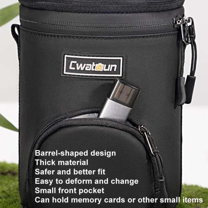 Cwatcun D162 Small Camera Lens Cylinder Cartoon Panda Camera Lens Protective Cover