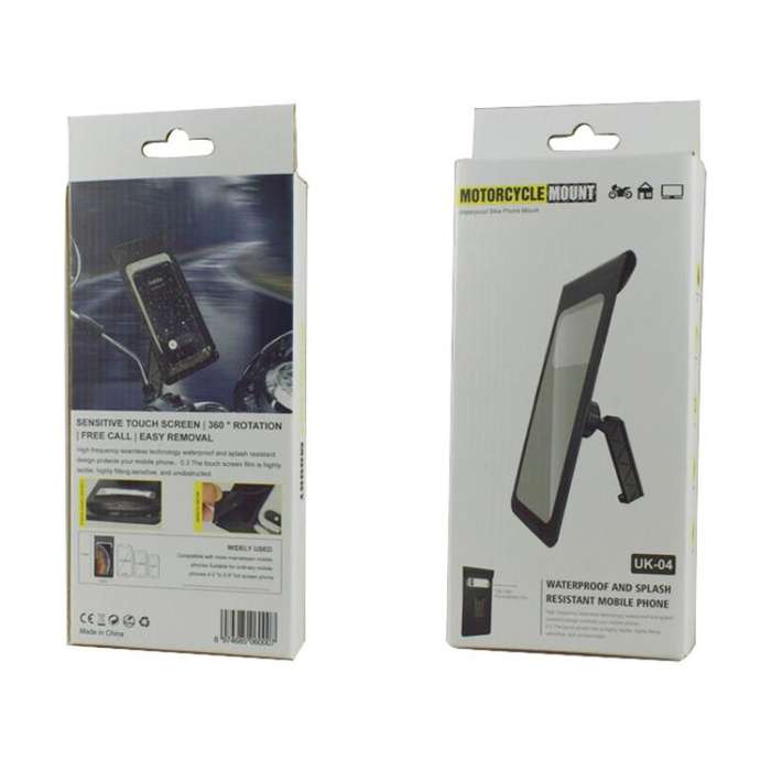 Bicycle Waterproof Phone Bag Mount Stand 360 Degree Rotation Motorcycle Bike Cellphone Holder, Sp...