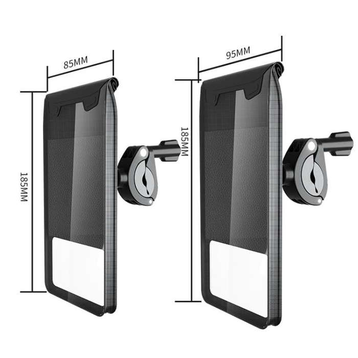 Bicycle Holder Waterproof Pouch Bag Bike Motorcycle Handlebar Mirror Phone Stand Mount, Size: XL
