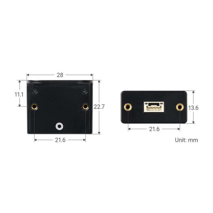 Waveshare TOF Time of Flight Laser Range Sensor, UART / I2C / IO Communication, Range: 25m