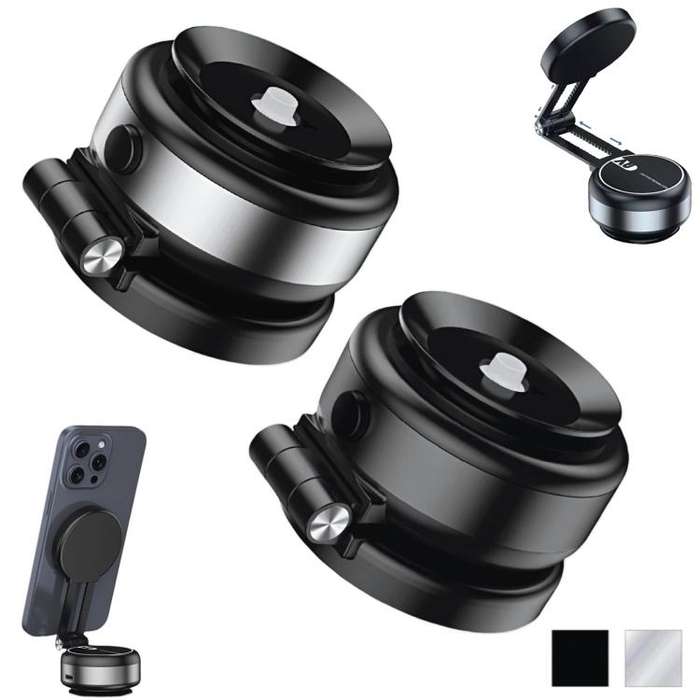 Car Navigation Eectric Vacuum Magnetic Suction Cup Multifunctional Bracket(Silver)