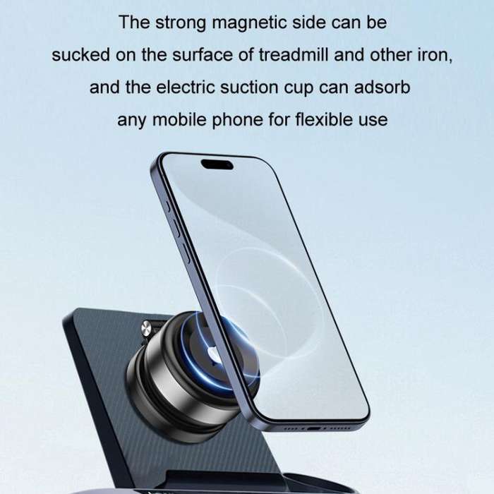 Car Navigation Eectric Vacuum Magnetic Suction Cup Multifunctional Bracket(Silver)