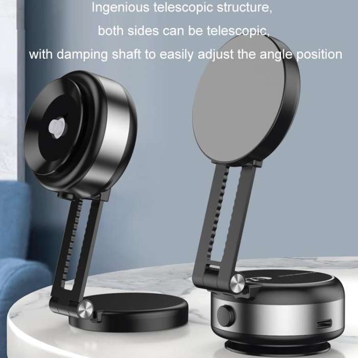 Car Navigation Eectric Vacuum Magnetic Suction Cup Multifunctional Bracket(Silver)