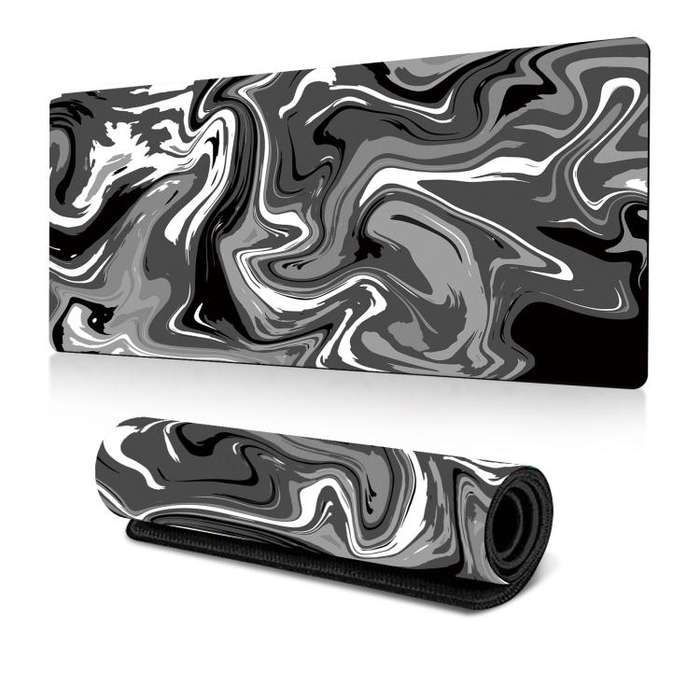 Large Abstract Mouse Pad Gamer Office Computer Desk Mat, Size: 300x700x2mm(Abstract Fluid 2)