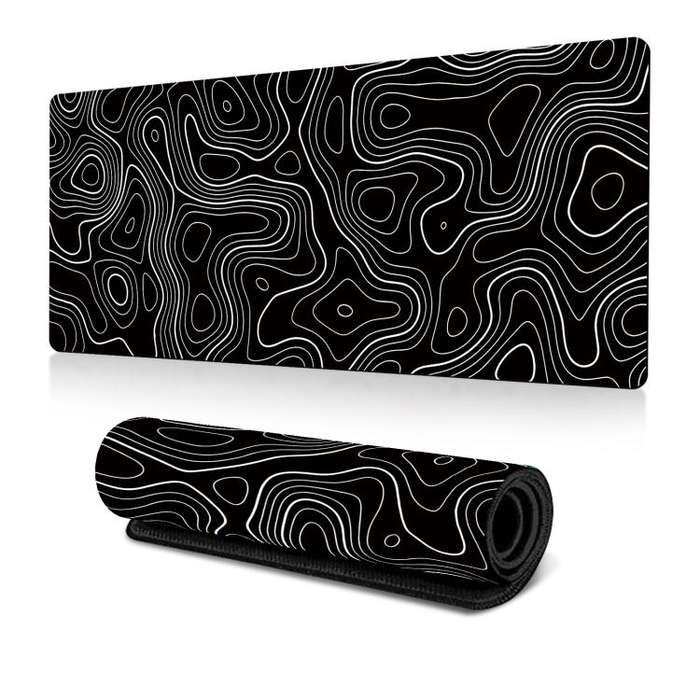 Large Abstract Mouse Pad Gamer Office Computer Desk Mat, Size: 300x700x2mm(Abstract Fluid 25)