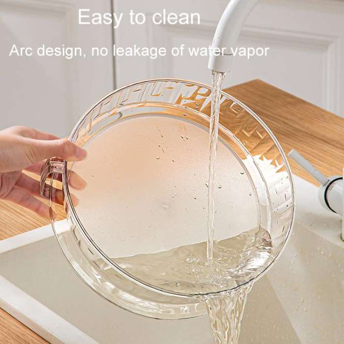 Microwave Food Heating Splashproof Cover Food Grade PC Household High Temperature Resistant Bowl ...