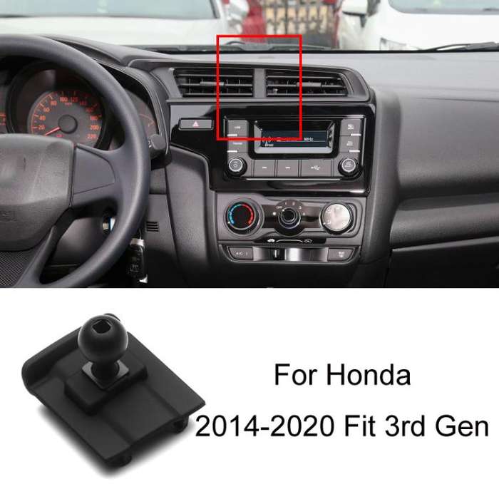 For Honda Left-hand Drive Car-Mounted Mobile Phone Navigation Holder Base, Model: 14-20 Fit 3rd Gen