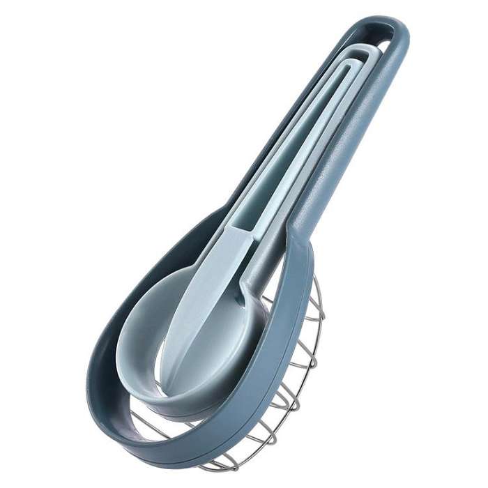 Multifunctional 3 In 1 Avocado Slicer Kitchen Household Fruit Cutter(Blue)