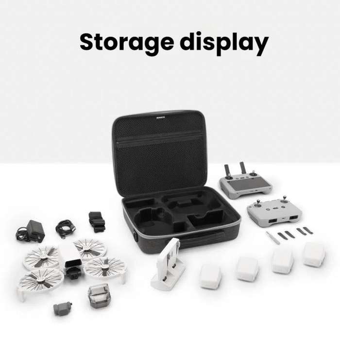 For DJI Flip Sunnylife FP-B959 Organizer Bag Smooth Flying Kit Crossbody Bag(Gray)