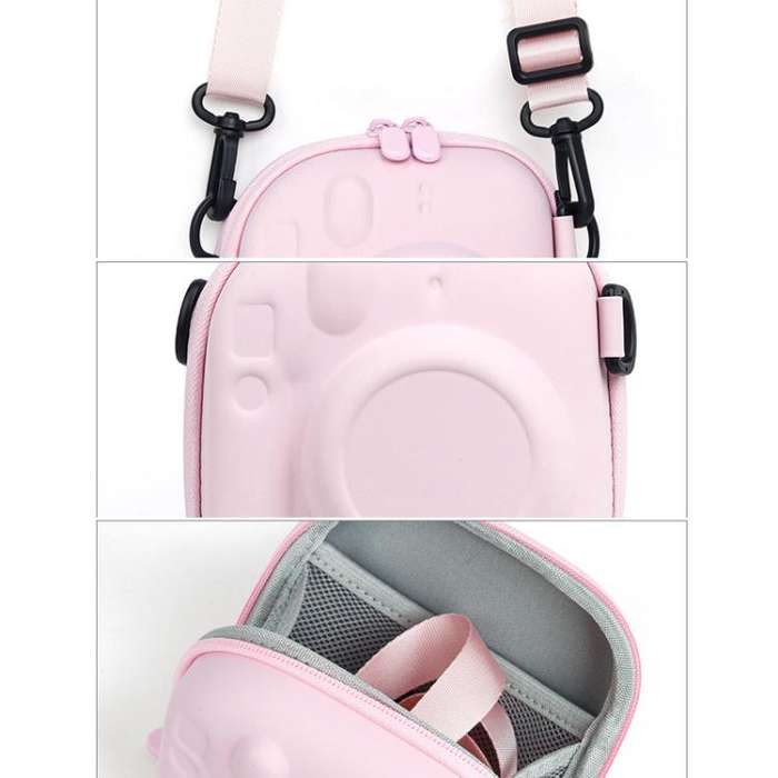 For FUJIFILM Instax Mini7+/8/9/11/12/40 Universal Hard Case Bag EVA Storage Bag(Purple)