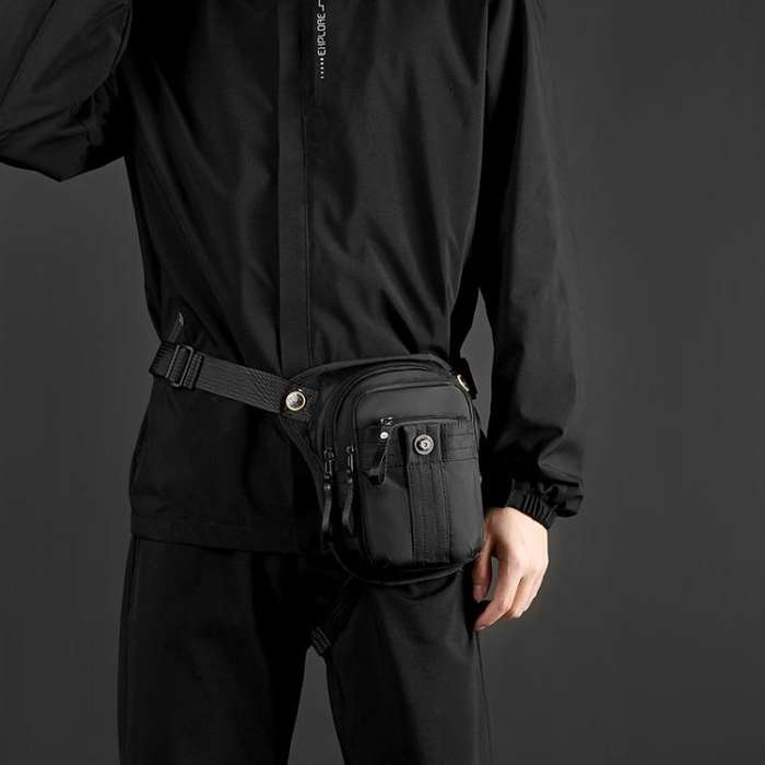 WEPOEWR Commuting Chest Bag Outdoor Cycling Leggings Pouch Portable Waist Messenger Shoulder Bag(...