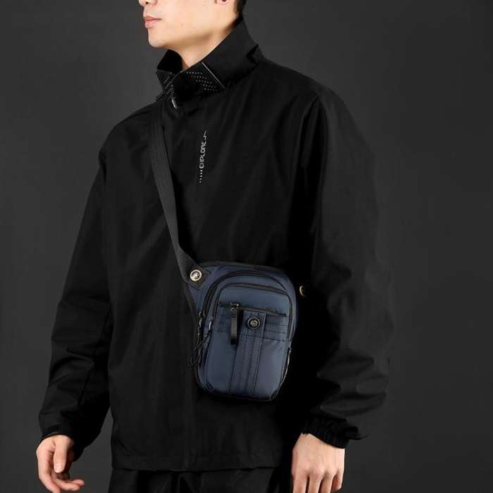 WEPOEWR Commuting Chest Bag Outdoor Cycling Leggings Pouch Portable Waist Messenger Shoulder Bag(...