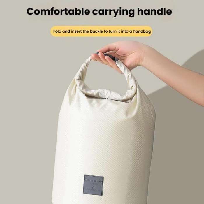3pcs /Set Roll Mouth Travel Clothes Storage Bag Waterproof Handheld Coat Storage Compressible Dus...