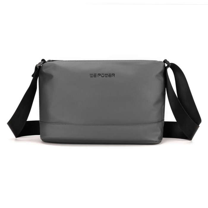 WEPOWER Simple Shoulder Bag For Men Light Casual Commuter Messenger Pack(Gray)