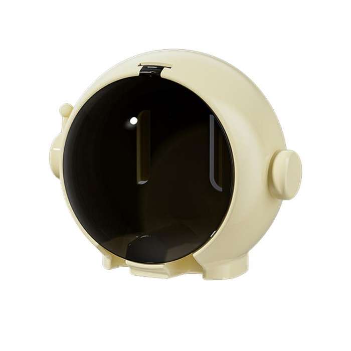 Cartoon Wall-mounted Hole-free Bathroom Shelf Home Electrical Toothbrush Hanging Holder(Yellow)