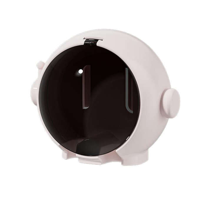 Cartoon Wall-mounted Hole-free Bathroom Shelf Home Electrical Toothbrush Hanging Holder(Pink)