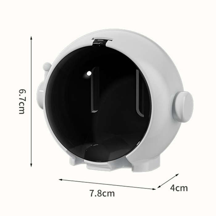 Cartoon Wall-mounted Hole-free Bathroom Shelf Home Electrical Toothbrush Hanging Holder(Yellow)