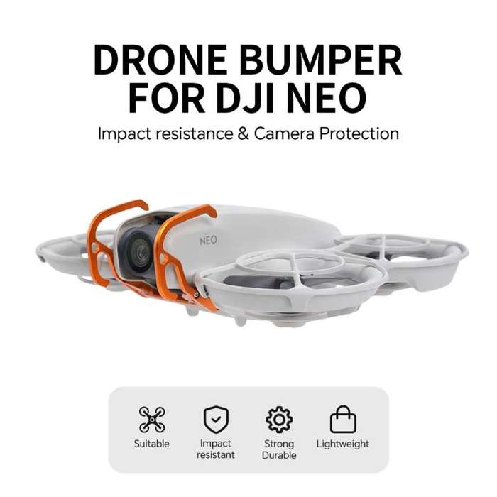 For DJI Neo RCSTQ Aluminum Alloy Crash Bar Convenient Quick Release Protective Stand(Orange)