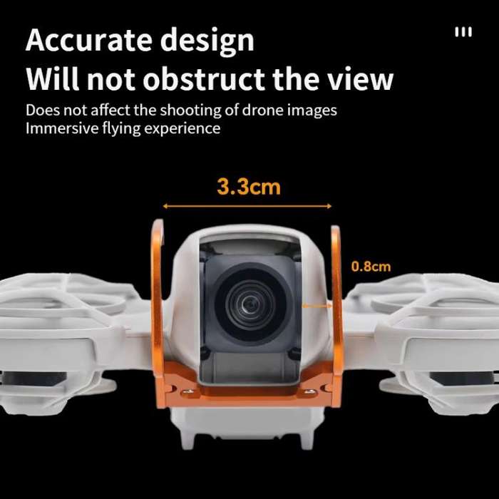 For DJI Neo RCSTQ Aluminum Alloy Crash Bar Convenient Quick Release Protective Stand(Orange)