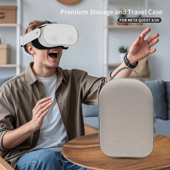 For Quest 3S / 3 VR Headset JYS Storage Bag Handbag(Black)