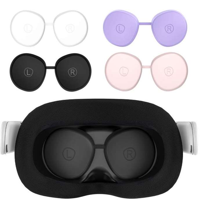 For Quest 3S / Quest 2 VR Lens TPU Protective Cover(Purple)
