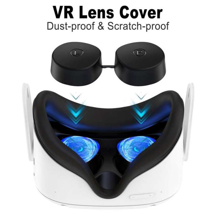 For Quest 3S / Quest 2 VR Lens TPU Protective Cover(Purple)