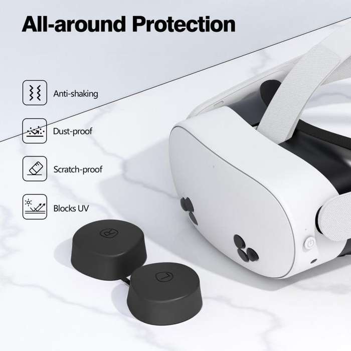 For Quest 3S / Quest 2 VR Lens TPU Protective Cover(Purple)