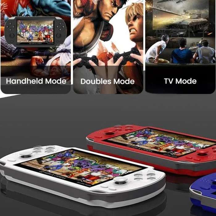 A3 4.3-Inch Handheld Game Console With Camera Supports Dual Handles/TV Output/10 Simulators Built...