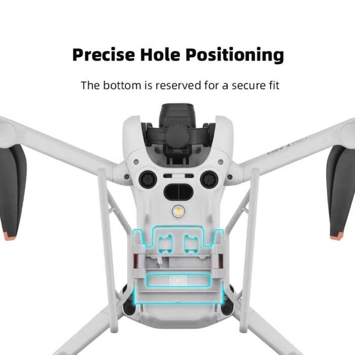 For DJI Mini 4 Pro BRDRC Booster Landing Gear Folding Strap Kickstand(Orange)