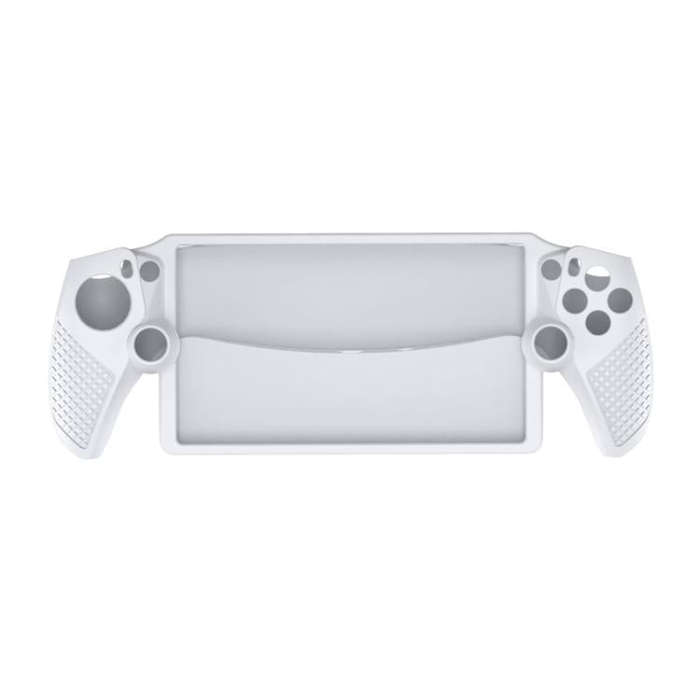 For Sony PlayStation Portal Silicone Case Game Console Protective Accessory(White)