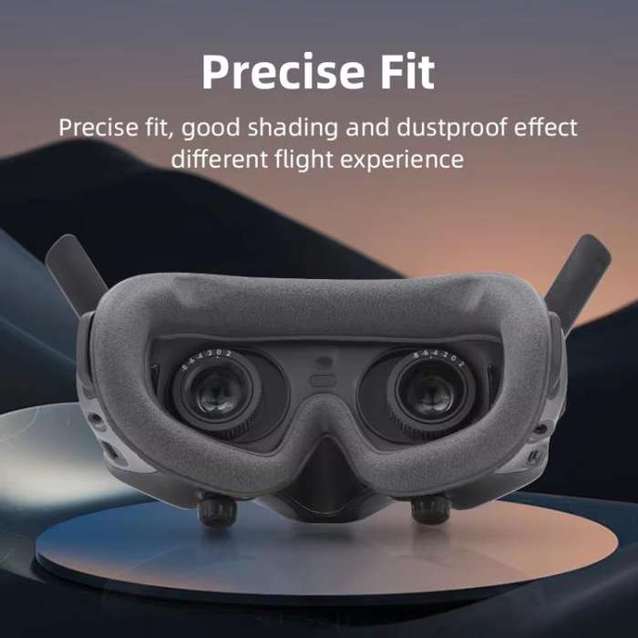 For DJI Avata Goggles 2 BRDRC Flying Glasses Protector Eyecups(Dark Gray)