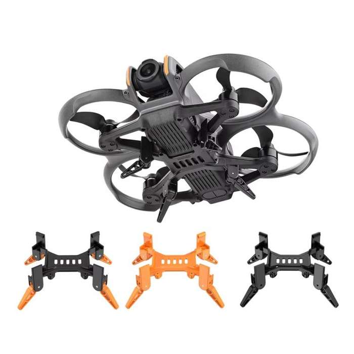 For DJI Avata 2 BRDRC Folding Height Enhanced Landing Gear Gimbal Protective Kickstand(Orange)