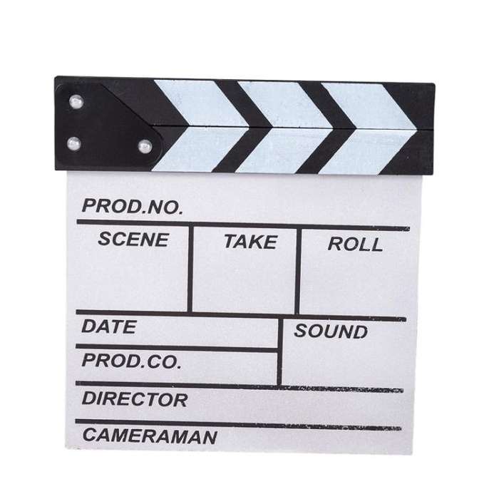 Wooden Director Board Shooting Video Movie City Scene Record Board Photography Props, Style: Smal...