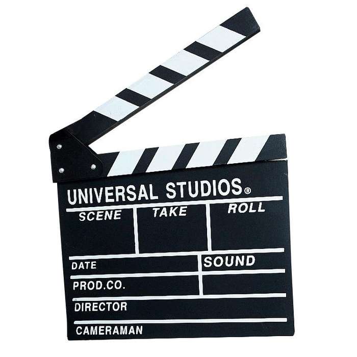Wooden Director Board Shooting Video Movie City Scene Record Board Photography Props, Style: Smal...