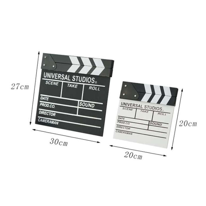 Wooden Director Board Shooting Video Movie City Scene Record Board Photography Props, Style: Smal...