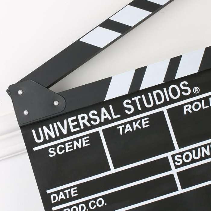 Wooden Director Board Shooting Video Movie City Scene Record Board Photography Props, Style: Colo...