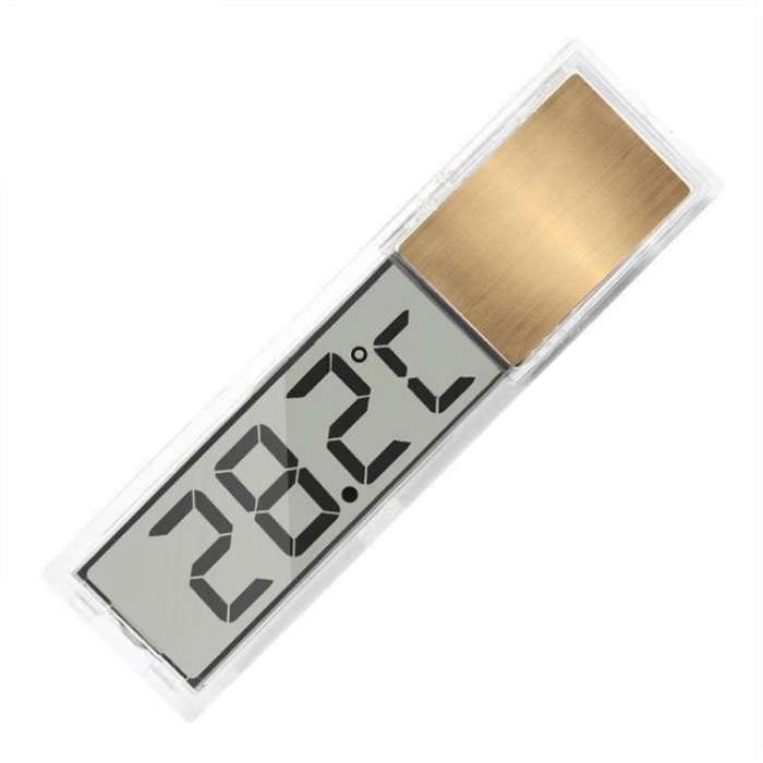 LK-50 Digital Wireless Aquarium Thermometer External LCD Transparent Electronic Water Temperature...
